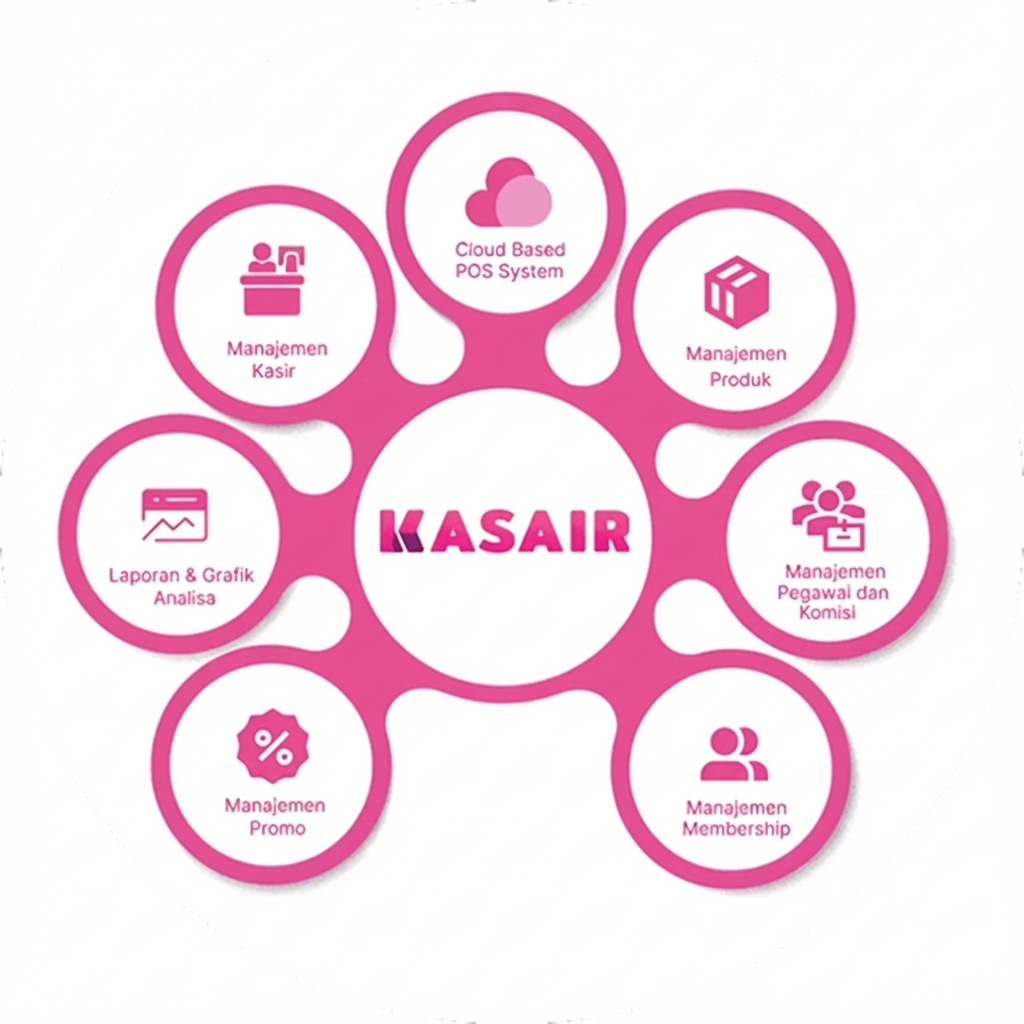 Fitur transaksi lengkap pada aplikasi kasir Kasair POS untuk bisnis modern